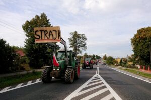 Rolnicy protestują na świętokrzyskich drogach