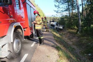 04.10.2020. Nowy Kazanów. Wypadek / Magdalena Galas-Klusek / Radio Kielce