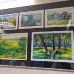 10.10.2020. Jędrzejów. Wystawa prac malarskich / Ewa Pociejowska-Gawęda / Radio Kielce