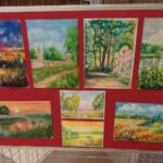 10.10.2020. Jędrzejów. Wystawa prac malarskich / Ewa Pociejowska-Gawęda / Radio Kielce