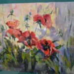 10.10.2020. Jędrzejów. Wystawa prac malarskich / Ewa Pociejowska-Gawęda / Radio Kielce