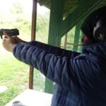 18.10.2020. Jędrzejów. Zawody strzeleckie na strzelnicy miejskiej / Ewa Pociejowska-Gawęda / Radio Kielce