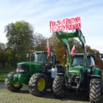 29.10.2020 Nagłowice. Protest rolników / Ewa Pociejowska-Gawęda / Radio Kielce