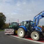 29.10.2020 Nagłowice. Protest rolników / Ewa Pociejowska-Gawęda / Radio Kielce