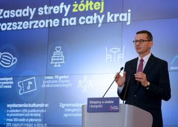 08.10.2020. Warszawa. Konferencja prasowa premiera Mateusza Morawieckiego / Krystian Maj / KPRM