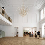 Koncepcja architektoniczna przebudowy Teatru im. Stefana Żeromskiego w Kielcach. Foyer / Teatr im. Stefana Żeromskiego