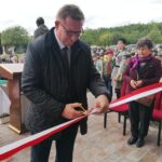 02.10.2020. Busko-Zdrój. Oddanie do użytku budynku hospicjum. Na zdjęciu: Adam Pałys – wójt Solca-Zdroju / Marta Gajda / Radio Kielce