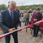 02.10.2020. Busko-Zdrój. Oddanie do użytku budynku hospicjum. Na zdjęciu: Mieczysław Sas – przedsiębiorca / Marta Gajda / Radio Kielce