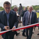 02.10.2020. Busko-Zdrój. Oddanie do użytku budynku hospicjum. Na zdjęciu: Paweł Zagaja - burmistrz Nowego Korczyna / Marta Gajda / Radio Kielce