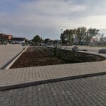 22.10.2020 Kazimierza Wielka. Prace przy modernizowanym targowisku miejskim przy ulicy Głowackiego / Marta Gajda / Radio Kielce