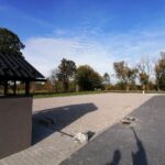 22.10.2020 Kazimierza Wielka. Prace przy modernizowanym targowisku miejskim przy ulicy Głowackiego / Marta Gajda / Radio Kielce