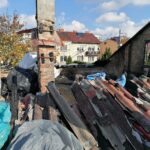 Pińczów. Zniszczenia po pożarze domu / Marta Gajda / Radio Kielce