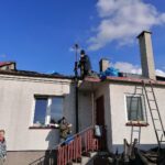 Pińczów. Zniszczenia po pożarze domu / Marta Gajda / Radio Kielce