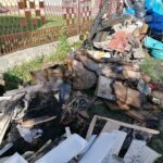 Pińczów. Zniszczenia po pożarze domu / Marta Gajda / Radio Kielce