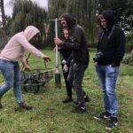 08.10.2020. Sandomierz. Sadzenie drzew w ramach ogólnopolskiej kampanii Pary Prezydenckiej #sadziMY / Grażyna-Szlęzak-Wójcik / Radio Kielce