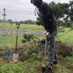 08.10.2020. Sandomierz. Sadzenie drzew w ramach ogólnopolskiej kampanii Pary Prezydenckiej #sadziMY / Grażyna-Szlęzak-Wójcik / Radio Kielce