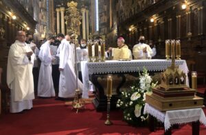 11.10.2020 Sandomierz. Obchody ku czci bł. Wincentego Kadłubka / Grażyna Szlęzak-Wójcik / Radio Kielce