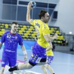 14.10.2020 Kielce. Piłka ręczna. Liga Mistrzów. Mecz Łomża Vive Kielce - Mieszkow Brześć. Arkadiusz Moryto / Jarosław Kubalski / Radio Kielce