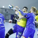 14.10.2020 Kielce. Piłka ręczna. Liga Mistrzów. Mecz Łomża Vive Kielce - Mieszkow Brześć. Nicolas Tournat / Jarosław Kubalski / Radio Kielce