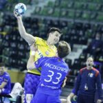 14.10.2020 Kielce. Piłka ręczna. Liga Mistrzów. Mecz Łomża Vive Kielce - Mieszkow Brześć. Szymon Sićko / Jarosław Kubalski / Radio Kielce