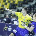 14.10.2020 Kielce. Piłka ręczna. Liga Mistrzów. Mecz Łomża Vive Kielce - Mieszkow Brześć. Szymon Sićko / Jarosław Kubalski / Radio Kielce