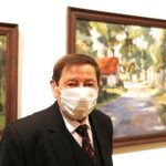 23.10.2020 Kielce. Muzeum Historii Kielc. Wystawa "Czesław Łagowski. Malarstwo, grafika, ceramika". Na zdjęciu: autor wystawy / Jarosław Kubalski / Radio Kielce