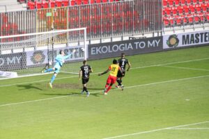 03.10.2020. Tychy. Fortuna 1 Liga. GKS Tychy - Korona Kielce / Krzysztof Bujnowicz / Radio Kielce