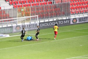 03.10.2020. Tychy. Fortuna 1 Liga. GKS Tychy - Korona Kielce / Krzysztof Bujnowicz / Radio Kielce