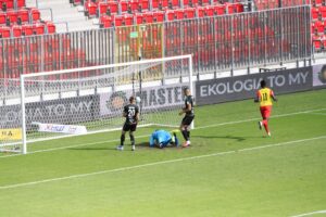 03.10.2020. Tychy. Fortuna 1 Liga. GKS Tychy - Korona Kielce / Krzysztof Bujnowicz / Radio Kielce