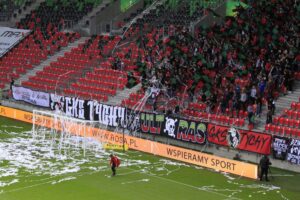 03.10.2020. Tychy. Fortuna 1 Liga. GKS Tychy - Korona Kielce / Krzysztof Bujnowicz / Radio Kielce