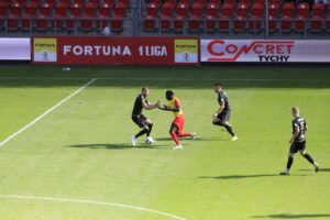 03.10.2020. Tychy. Fortuna 1 Liga. GKS Tychy - Korona Kielce / Krzysztof Bujnowicz / Radio Kielce