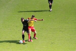 03.10.2020. Tychy. Fortuna 1 Liga. GKS Tychy - Korona Kielce / Krzysztof Bujnowicz / Radio Kielce