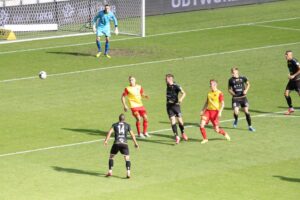 03.10.2020. Tychy. Fortuna 1 Liga. GKS Tychy - Korona Kielce / Krzysztof Bujnowicz / Radio Kielce