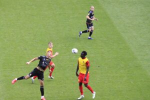 03.10.2020. Tychy. Fortuna 1 Liga. GKS Tychy - Korona Kielce / Krzysztof Bujnowicz / Radio Kielce