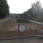 02.10.2020 Opatów. Ulica majora Topora Zwierzdowskiego w remoncie / Emilia Sitarska / Radio Kielce