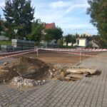 02.10.2020 Opatów. Ulica majora Topora Zwierzdowskiego w remoncie / Emilia Sitarska / Radio Kielce