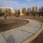 29.10.2020 Ostrowiec Świętokrzyski. Prace nad Ogrodem Zdrowia / Emilia Sitarska / Radio Kielce