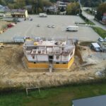 21.10.2020 Obrazów. Budowa domu kultury i amfiteatru w Obrazowie / Urząd Gminy Obrazów