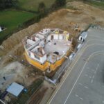 21.10.2020 Obrazów. Budowa domu kultury i amfiteatru w Obrazowie / Urząd Gminy Obrazów