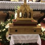 11.10.2020 Sandomierz. Obchody ku czci bł. Wincentego Kadłubka. Relikwie bł. Wincentego Kadłubka / Grażyna Szlęzak-Wójcik / Radio Kielce