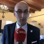 03.10.2020. Sandomierz. Spotkanie z cyklu „Pamięci Sandomierskich Kolumbów”. Na zdjęciu: Robert Piwko - IPN w Kielcach / Grażyna Szlęzak-Wójcik / Radio Kielce