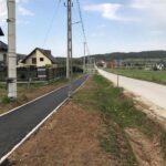 11.10.2020 Chęciny. Ścieżka rowerowa przy osiedlu Skiby / gmina Chęciny