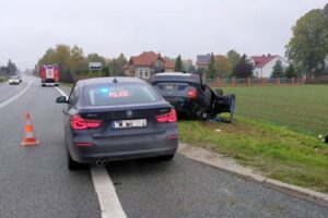 25.10.2020. Rataje Słupskie. Wypadek / KPP Busko-Zdrój