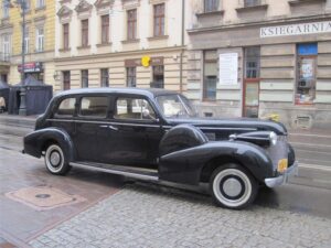 Końskie. Kolekcja zabytkowych samochodów Adama Kwiela. Na zdjęciu: 1939 cadillac Fleetwood / archiwum Adam Kwiel