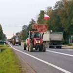 21.10.2020. Włostów, Opatów. Protest rolników z powiatu opatowskiego / Emilia Sitarska / Radio Kielce