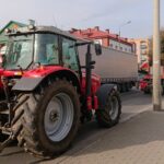 21.10.2020. Włostów, Opatów. Protest rolników z powiatu opatowskiego / Emilia Sitarska / Radio Kielce