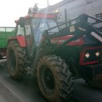 21.10.2020. Włostów, Opatów. Protest rolników z powiatu opatowskiego / Emilia Sitarska / Radio Kielce