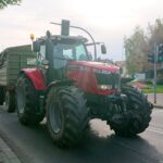 21.10.2020. Włostów, Opatów. Protest rolników z powiatu opatowskiego / Emilia Sitarska / Radio Kielce