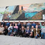 02.10.2020. Masłów. Odsłonięcie muralu / Wiktor Taszłow / Radio Kielce