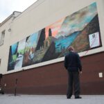 02.10.2020. Masłów. Odsłonięcie muralu / Wiktor Taszłow / Radio Kielce